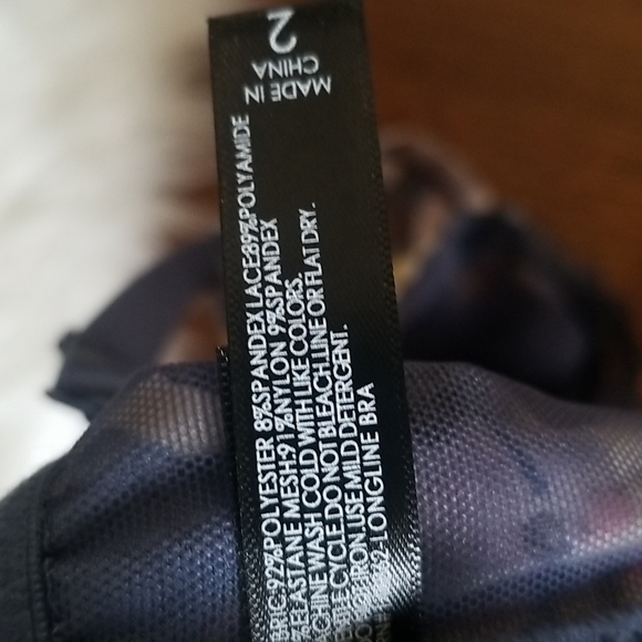 Torrid UNDERWIRE LONGLINE CAP SLEEVE BRA - MESH FLORAL 2X new with tag - Picture 5 of 6